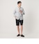 【WARDROBE SMART】コットン バンドカラー スキッパー シャツ