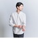 【WARDROBE SMART】コットン バンドカラー スキッパー シャツ