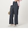 ［size SHORT/TALLあり］ニーハイフレアパンツ デニム 2 ストレッチ