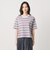 マルチボーダー ハーフスリーブ Tシャツ