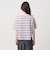マルチボーダー ハーフスリーブ Tシャツ