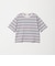 マルチボーダー ハーフスリーブ Tシャツ