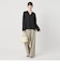 【Wardrobe DAILY MINIMAL】ペプラム Vネックプルオーバーカットソー