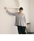 【Wardrobe DAILY MINIMAL】ペプラム Vネックプルオーバーカットソー