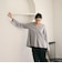 【Wardrobe DAILY MINIMAL】ペプラム Vネックプルオーバーカットソー