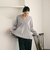 【Wardrobe DAILY MINIMAL】ペプラム Vネックプルオーバーカットソー