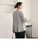 【Wardrobe DAILY MINIMAL】ペプラム Vネックプルオーバーカットソー