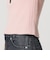 ランダムリブ ヘンリーネック スナップ 5分袖Tシャツ
