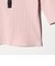 ランダムリブ ヘンリーネック スナップ 5分袖Tシャツ