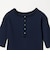 ランダムリブ ヘンリーネック スナップ 5分袖Tシャツ