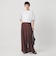 セルロースナイロン ツイル タック ワイドパンツ ウォッシャブル
