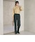 【Wardrobe DAILY MINIMAL】メランジ タックストレートパンツ ウォッシャブル
