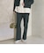 【Wardrobe DAILY MINIMAL】メランジ タックストレートパンツ ウォッシャブル
