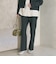 【Wardrobe DAILY MINIMAL】メランジ タックストレートパンツ ウォッシャブル
