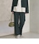 【Wardrobe DAILY MINIMAL】メランジ タックストレートパンツ ウォッシャブル