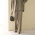 【Wardrobe DAILY MINIMAL】メランジ タックストレートパンツ ウォッシャブル