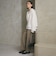 【Wardrobe DAILY MINIMAL】メランジ タックストレートパンツ ウォッシャブル