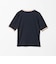 リブ バイカラーパイピング 五分袖 Tシャツ