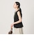 【Wardrobe DAILY MINIMAL】ペプラム2WAY ノースリーブリブニット ウォッシャブル