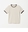 リブ バイカラーパイピング ショートスリーブ Tシャツ