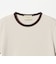 リブ バイカラーパイピング ショートスリーブ Tシャツ