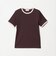 リブ バイカラーパイピング ショートスリーブ Tシャツ