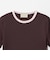 リブ バイカラーパイピング ショートスリーブ Tシャツ
