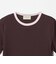 リブ バイカラーパイピング ショートスリーブ Tシャツ