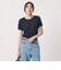 リブ バイカラーパイピング ショートスリーブ Tシャツ