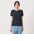 リブ バイカラーパイピング ショートスリーブ Tシャツ