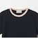 リブ バイカラーパイピング ショートスリーブ Tシャツ