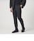 COOL DOTS プリント ノープリーツ テーパード パンツ UA COZY ウォッシャブル 2WAYストレッチ