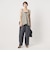 デニムライク タック ビッグ ワイドパンツ