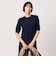 クルーネック ベーシック ショートスリーブ ニット ‐ウォッシャブル‐