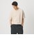 KNITEE クリンプコットン クルーネック ニット Tシャツ ウォッシャブル