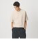 KNITEE クリンプコットン クルーネック ニット Tシャツ ウォッシャブル
