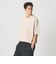 KNITEE クリンプコットン クルーネック ニット Tシャツ ウォッシャブル