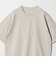 KNITEE クリンプコットン クルーネック ニット Tシャツ ウォッシャブル