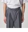 ＜Steven Alan＞ デニムシャンブレー イン ツープリーツ ドレス トラウザーズ