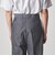 ＜Steven Alan＞ デニムシャンブレー イン ツープリーツ ドレス トラウザーズ