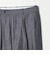 ＜Steven Alan＞ デニムシャンブレー イン ツープリーツ ドレス トラウザーズ