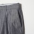 ＜Steven Alan＞ デニムシャンブレー イン ツープリーツ ドレス トラウザーズ