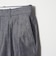 ＜Steven Alan＞ デニムシャンブレー イン ツープリーツ ドレス トラウザーズ