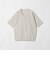 KNITEE クリンプコットン Vネック ニット Tシャツ ウォッシャブル