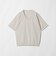 KNITEE クリンプコットン Vネック ニット Tシャツ ウォッシャブル