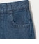 コットンブレンド デニムフレアパンツ
