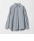 ナイロン コットン チェック ジャストルーズ 長袖 シャツ