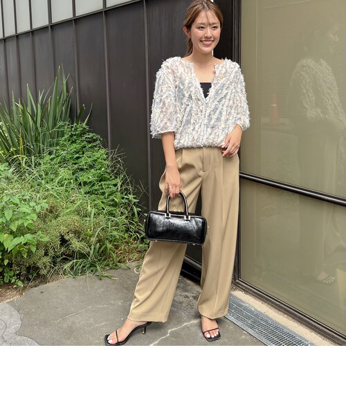 KIRYUフェザージャガード2WAY 5分袖ブラウス｜ノーリーズアウトレット