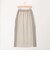 スエード×リブ断ち切りポケットスカート