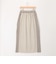 スエード×リブ断ち切りポケットスカート